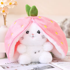 Strawberry Rabbit Stuffed Animal Toy - Happy Coo