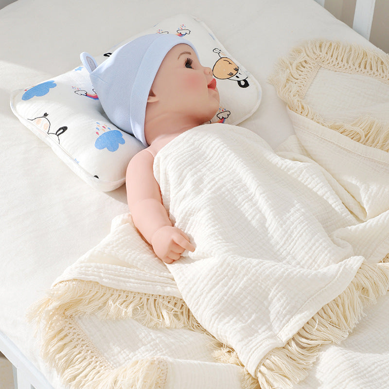 Baby Cartoon Anti-deviation Baby Pillow - Happy Coo