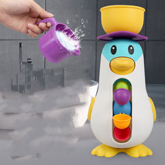 Baby Bathroom Bathing Penguin Water Wagon Toy - Happy Coo