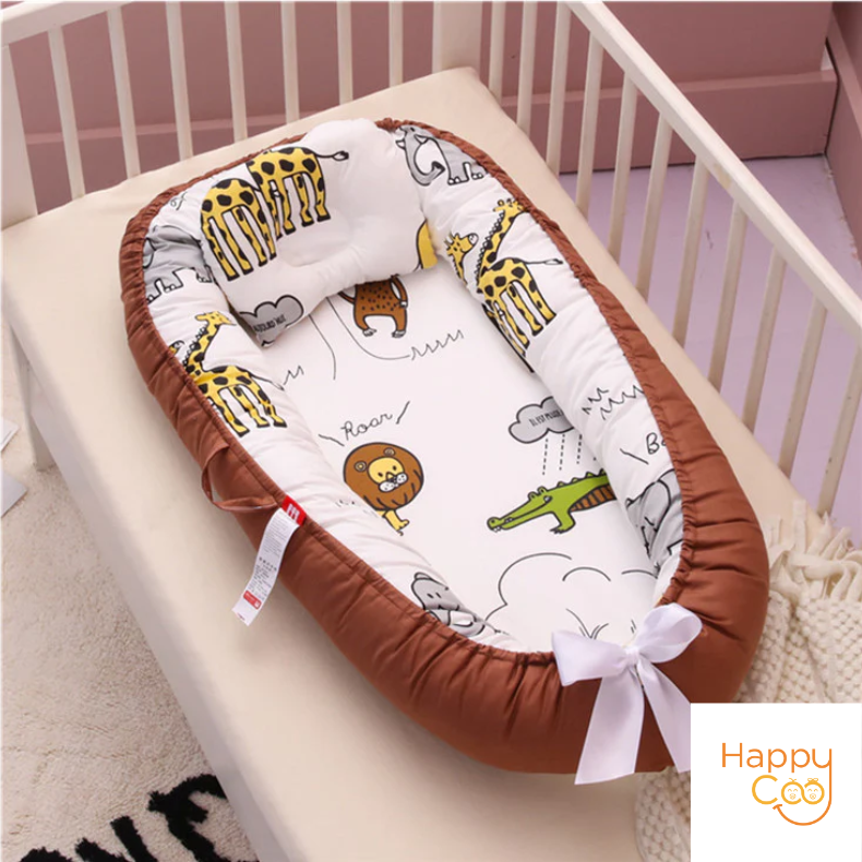 Baby Removable And Washable Portable Crib Bed - Happy Coo