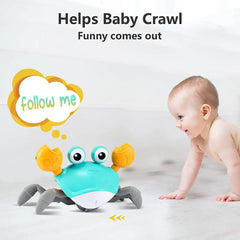 Cute Sensing Crawling Crab Baby Toy