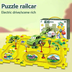 Electric Car Automatic Rail Education Toy Gift