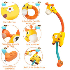 Giraffe Electric Bath Spray Toy for Kids for 4-6 Years - Happy Coo