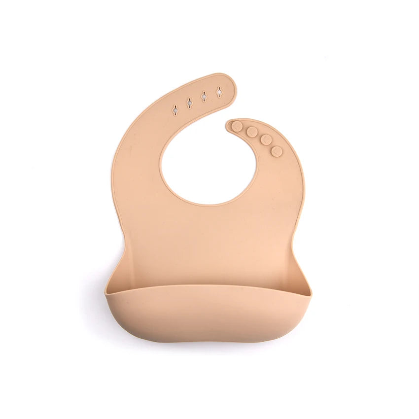 Soft Waterproof Silicone Baby Bib - Happy Coo