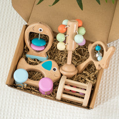 Customize Rattles Wooden Musical Instrumental Toy - Happy Coo