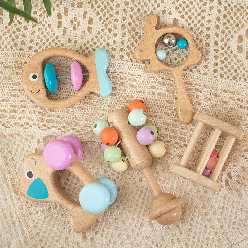Music Note Rattle Toy Customize Rattles Wooden Musical Instrumental Toy – Happy Coo