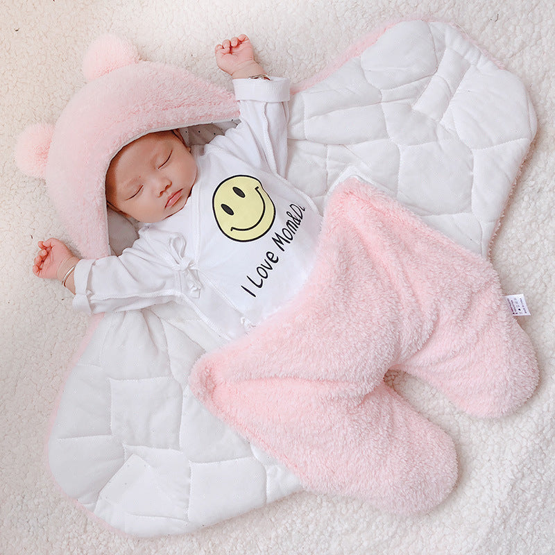 Baby Quilt Thickened Plush Split Sleeping Bag - Happy Coo