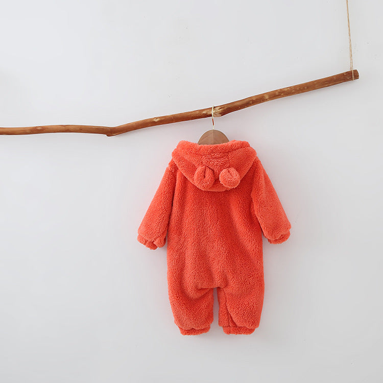 WARM FLEECE BABY ROMPERS - Happy Coo