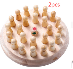 Children's Wooden Memory Chess - Happy Coo