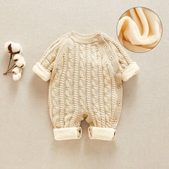 Newborn Baby Velvet One-piece Bottoming Shirt - Happy Coo