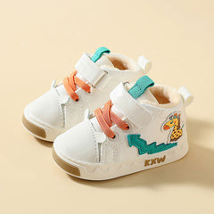 Boys' Cotton Microfiber Leather Shoes - Happy Coo