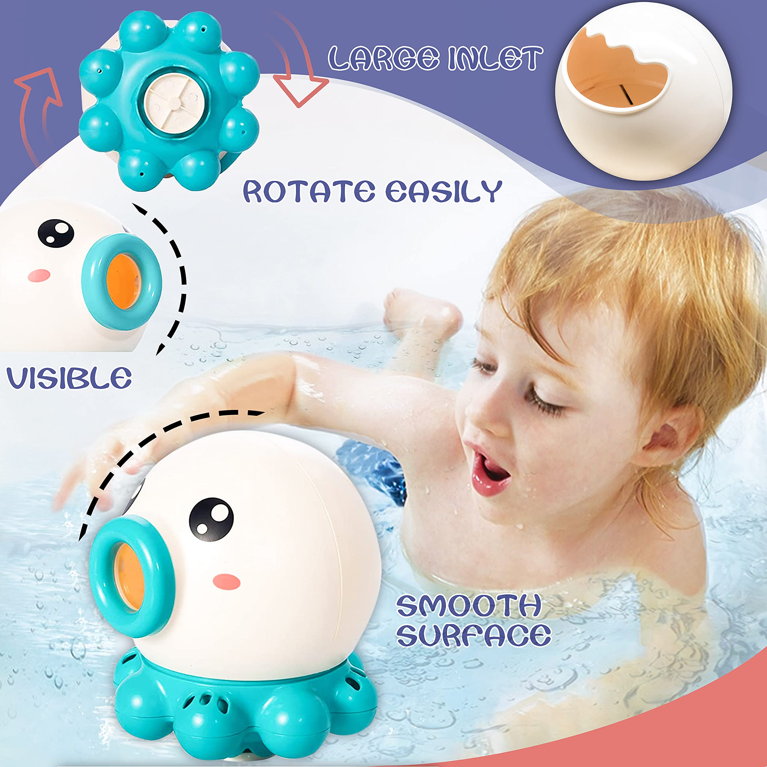 Octopus Fountain Summer Bath Toy - Happy Coo