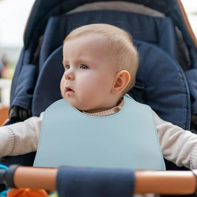 Soft Waterproof Silicone Baby Bib - Happy Coo