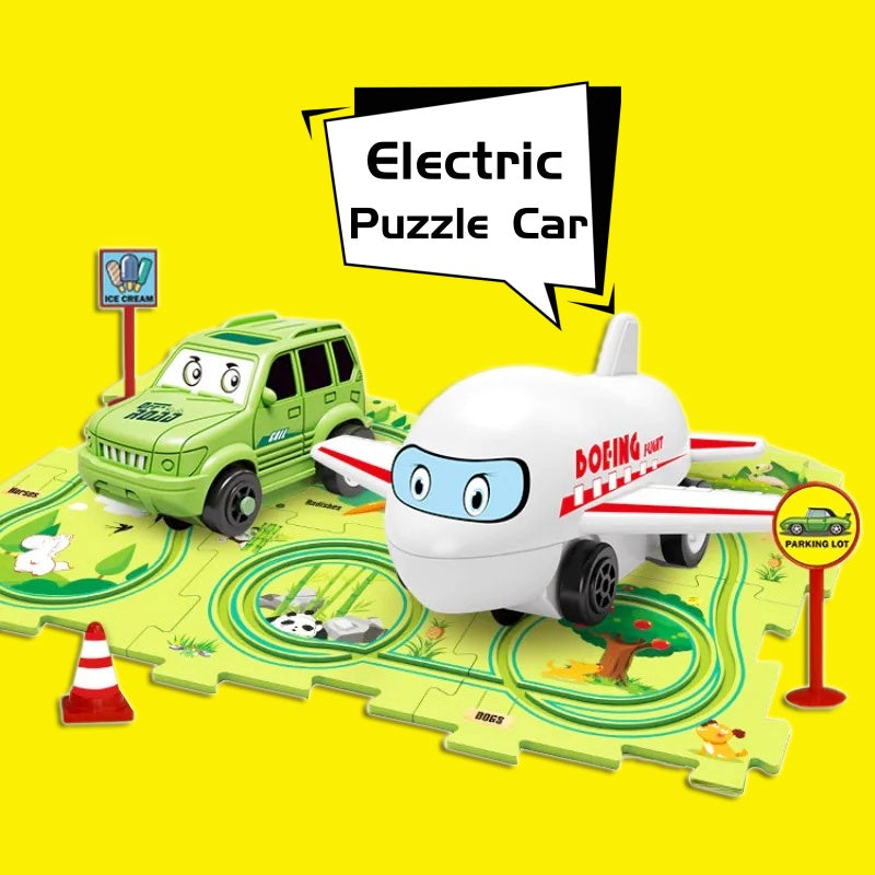Electric Car Automatic Rail Education Toy Gift - Happy Coo