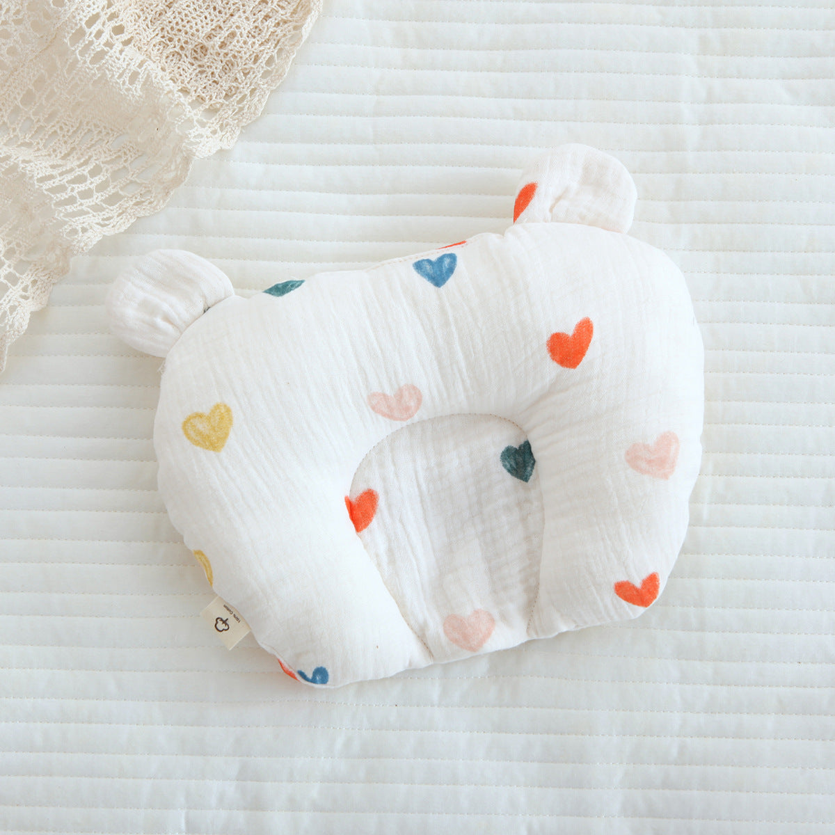 Cotton Baby Gauze Anti Deflection Head Shaping Pillow - Happy Coo