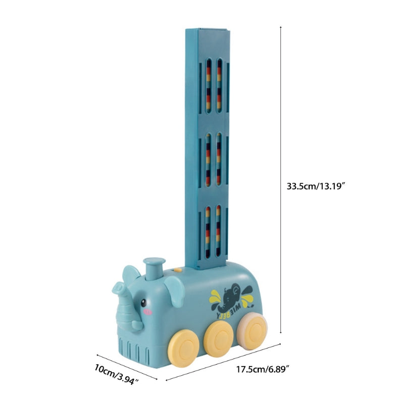 Domino Stacking Block Train for Brain Development - Happy Coo