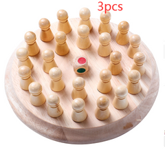 Children's Wooden Memory Chess - Happy Coo