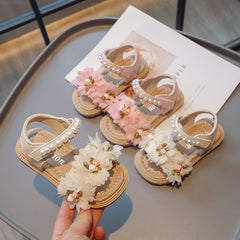 Sweet Flowers Sandals for Girls - Happy Coo