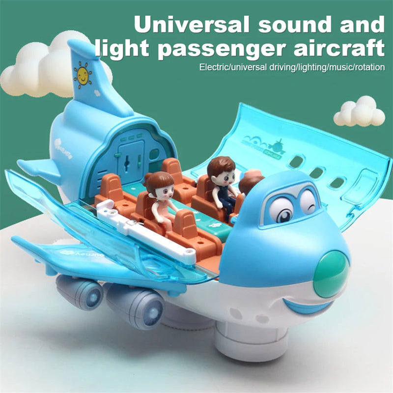 360 Rotating Electric Plane Airplane Toys For Kids - Happy Coo