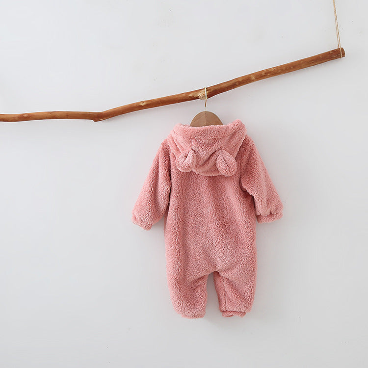 WARM FLEECE BABY ROMPERS - Happy Coo