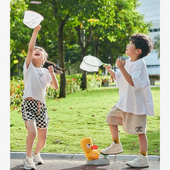 Air Rocket Flying Foot Launcher Disc for Kids